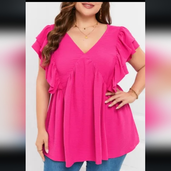 ♥️New Plus size ruffle tunic - Picture 5 of 10